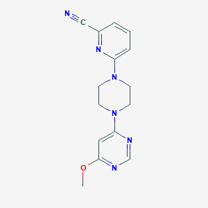 6-[4-(6-Methoxypyrimidin-4-yl)piperazin-1-yl]pyridine-2-carbonitrile