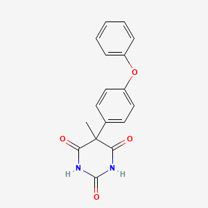 molecular formula C17H14N2O4 B1222749 5-Methyl-5-(4-phenoxy-phenyl)-pyrimidine-2,4,6-trione CAS No. 288102-94-3