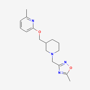 2-Methyl-6-({1-[(5-methyl-1,2,4-oxadiazol-3-yl)methyl]piperidin-3-yl}methoxy)pyridine