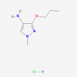 1-Methyl-3-propoxypyrazol-4-amine;hydrochloride