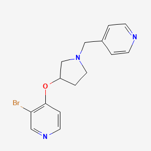 3-Bromo-4-({1-[(pyridin-4-yl)methyl]pyrrolidin-3-yl}oxy)pyridine