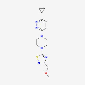 3-Cyclopropyl-6-{4-[3-(methoxymethyl)-1,2,4-thiadiazol-5-yl]piperazin-1-yl}pyridazine