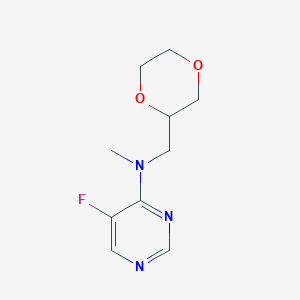 N-[(1,4-dioxan-2-yl)methyl]-5-fluoro-N-methylpyrimidin-4-amine