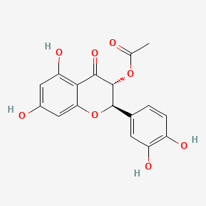 molecular formula C17H14O8 B1222762 杨梅黄素 3-O-乙酸酯 CAS No. 78834-97-6