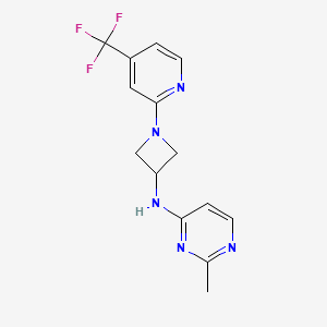 2-methyl-N-{1-[4-(trifluoromethyl)pyridin-2-yl]azetidin-3-yl}pyrimidin-4-amine