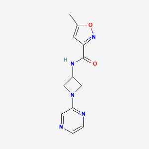 5-methyl-N-[1-(pyrazin-2-yl)azetidin-3-yl]-1,2-oxazole-3-carboxamide