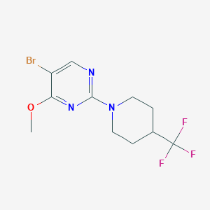 5-Bromo-4-methoxy-2-[4-(trifluoromethyl)piperidin-1-yl]pyrimidine