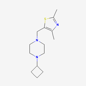 1-Cyclobutyl-4-[(2,4-dimethyl-1,3-thiazol-5-yl)methyl]piperazine