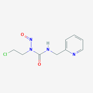 B1222769 Urea, N-(2-chloroethyl)-N-nitroso-N'-(2-pyridinylmethyl)- CAS No. 42471-25-0