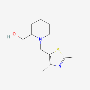 {1-[(2,4-Dimethyl-1,3-thiazol-5-yl)methyl]piperidin-2-yl}methanol