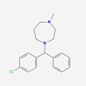 molecular formula C19H23ClN2 B1222772 Homochlorcyclizine CAS No. 848-53-3