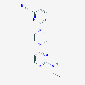 6-{4-[2-(Ethylamino)pyrimidin-4-yl]piperazin-1-yl}pyridine-2-carbonitrile