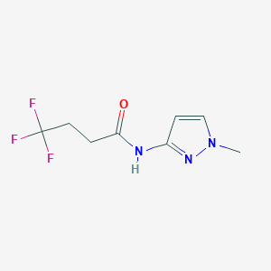 4,4,4-trifluoro-N-(1-methyl-1H-pyrazol-3-yl)butanamide