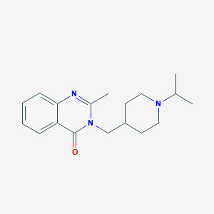 2-Methyl-3-{[1-(propan-2-yl)piperidin-4-yl]methyl}-3,4-dihydroquinazolin-4-one