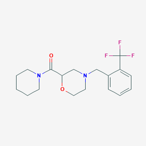 2-(Piperidine-1-carbonyl)-4-{[2-(trifluoromethyl)phenyl]methyl}morpholine