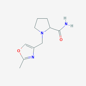 1-[(2-Methyl-1,3-oxazol-4-yl)methyl]pyrrolidine-2-carboxamide