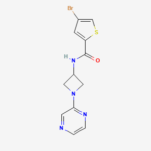 4-bromo-N-[1-(pyrazin-2-yl)azetidin-3-yl]thiophene-2-carboxamide