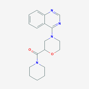 4-[2-(Piperidine-1-carbonyl)morpholin-4-yl]quinazoline