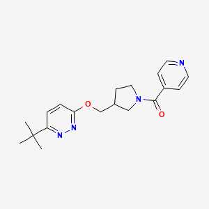 3-Tert-butyl-6-{[1-(pyridine-4-carbonyl)pyrrolidin-3-yl]methoxy}pyridazine