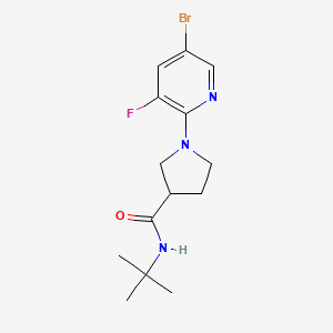 1-(5-bromo-3-fluoropyridin-2-yl)-N-tert-butylpyrrolidine-3-carboxamide