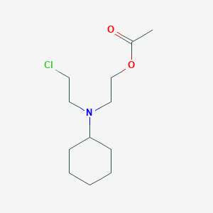 B1222794 Cyclohexyl-2-acetoxyethyl-2'-chloroethylamine CAS No. 87489-40-5