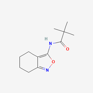 molecular formula C12H18N2O2 B12227942 2,2-dimethyl-N-(4,5,6,7-tetrahydro-2,1-benzoxazol-3-yl)propanamide 