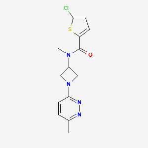 5-chloro-N-methyl-N-[1-(6-methylpyridazin-3-yl)azetidin-3-yl]thiophene-2-carboxamide