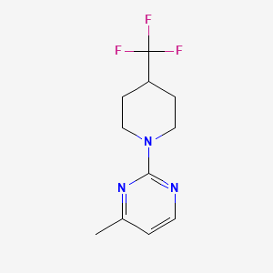 4-Methyl-2-[4-(trifluoromethyl)piperidin-1-yl]pyrimidine