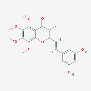 B012228 2-[(E)-2-(3,5-dihydroxyphenyl)ethenyl]-5-hydroxy-6,7,8-trimethoxy-3-methylchromen-4-one CAS No. 103654-49-5