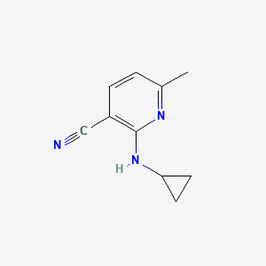 molecular formula C10H11N3 B12228004 2-(Cyclopropylamino)-6-methylpyridine-3-carbonitrile 