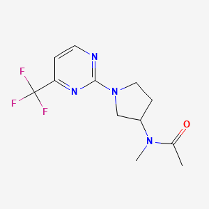 N-methyl-N-{1-[4-(trifluoromethyl)pyrimidin-2-yl]pyrrolidin-3-yl}acetamide