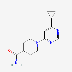 1-(6-Cyclopropylpyrimidin-4-yl)piperidine-4-carboxamide