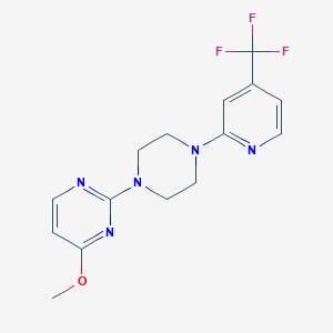 4-Methoxy-2-{4-[4-(trifluoromethyl)pyridin-2-yl]piperazin-1-yl}pyrimidine