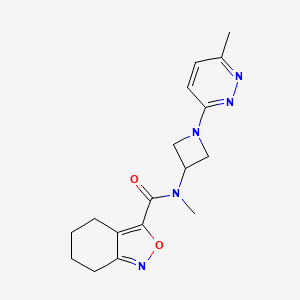 N-methyl-N-[1-(6-methylpyridazin-3-yl)azetidin-3-yl]-4,5,6,7-tetrahydro-2,1-benzoxazole-3-carboxamide