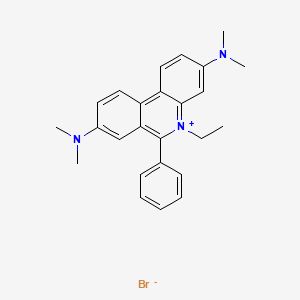 B1222804 Phenanthridinium, 3,8-bis(dimethylamino)-5-ethyl-6-phenyl-, bromide CAS No. 62895-27-6