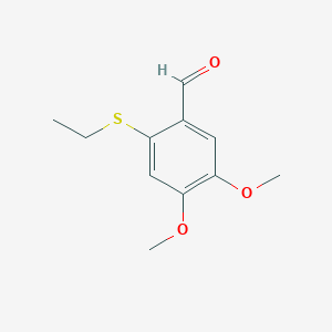 2-(Ethylthio)-4,5-dimethoxybenzaldehyde