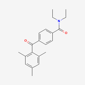 molecular formula C21H25NO2 B1222806 N,N-二乙基-4-[氧代-(2,4,6-三甲基苯基)甲基]苯甲酰胺 