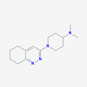 molecular formula C15H24N4 B12228087 N,N-dimethyl-1-(5,6,7,8-tetrahydrocinnolin-3-yl)piperidin-4-amine 