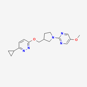 3-Cyclopropyl-6-{[1-(5-methoxypyrimidin-2-yl)pyrrolidin-3-yl]methoxy}pyridazine