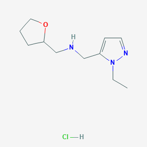 1-(1-ethyl-1H-pyrazol-5-yl)-N-(tetrahydrofuran-2-ylmethyl)methanamine