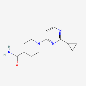 1-(2-Cyclopropylpyrimidin-4-yl)piperidine-4-carboxamide