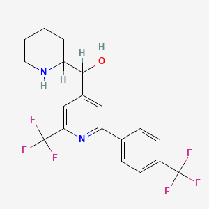 molecular formula C19H18F6N2O B1222814 Enpiroline 