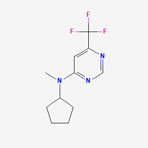 N-cyclopentyl-N-methyl-6-(trifluoromethyl)pyrimidin-4-amine