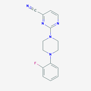 2-[4-(2-Fluorophenyl)piperazin-1-yl]pyrimidine-4-carbonitrile