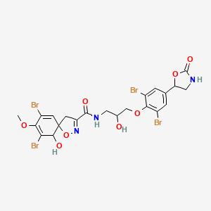 molecular formula C22H21Br4N3O8 B1222816 Fistularin 1 CAS No. 73622-20-5