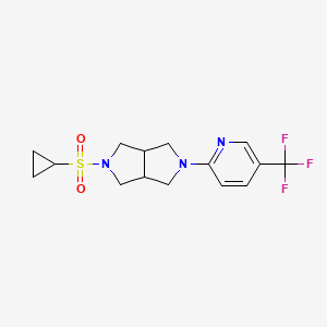 2-[5-(Cyclopropanesulfonyl)-octahydropyrrolo[3,4-c]pyrrol-2-yl]-5-(trifluoromethyl)pyridine