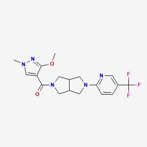 2-[5-(3-methoxy-1-methyl-1H-pyrazole-4-carbonyl)-octahydropyrrolo[3,4-c]pyrrol-2-yl]-5-(trifluoromethyl)pyridine