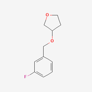 3-[(3-Fluorophenyl)methoxy]oxolane