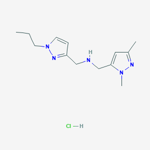 1-(1,3-dimethyl-1H-pyrazol-5-yl)-N-[(1-propyl-1H-pyrazol-3-yl)methyl]methanamine