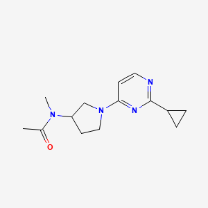 N-[1-(2-cyclopropylpyrimidin-4-yl)pyrrolidin-3-yl]-N-methylacetamide